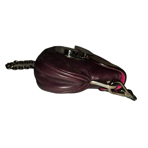 Prada Purple Lambskin Leather Shoulder Bag Mirror Chain Bag w Chain Strap - Picture 5 of 12